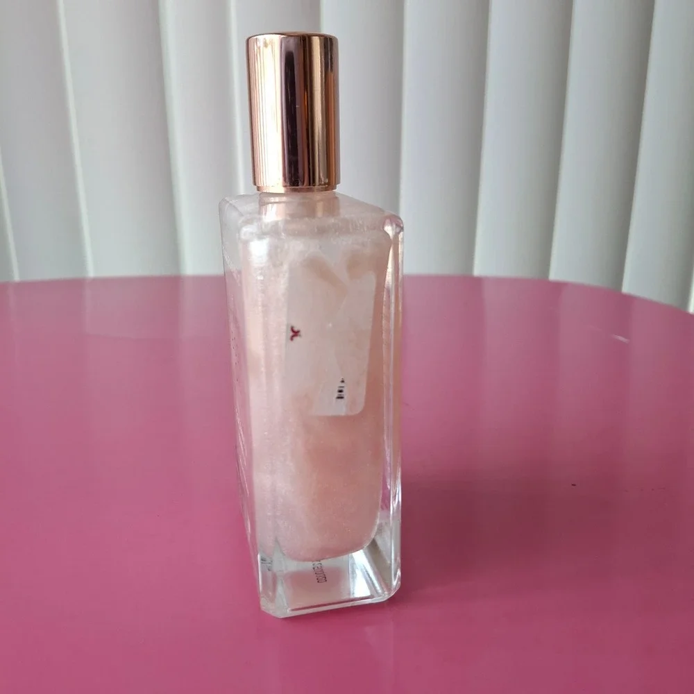 Pearlessence Coconut & Vanilla Shimmer Body Oil 5 oz Pink Glow Spray